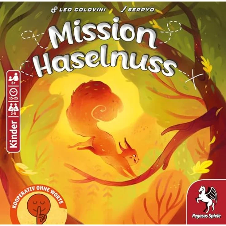 Pegasus Mission Haselnuss, Brettspiel für Familien, kooperatives Spiel für 2-5 Spieler, Alter 6+, Spieldauer 15-25 Minuten – Bild 3