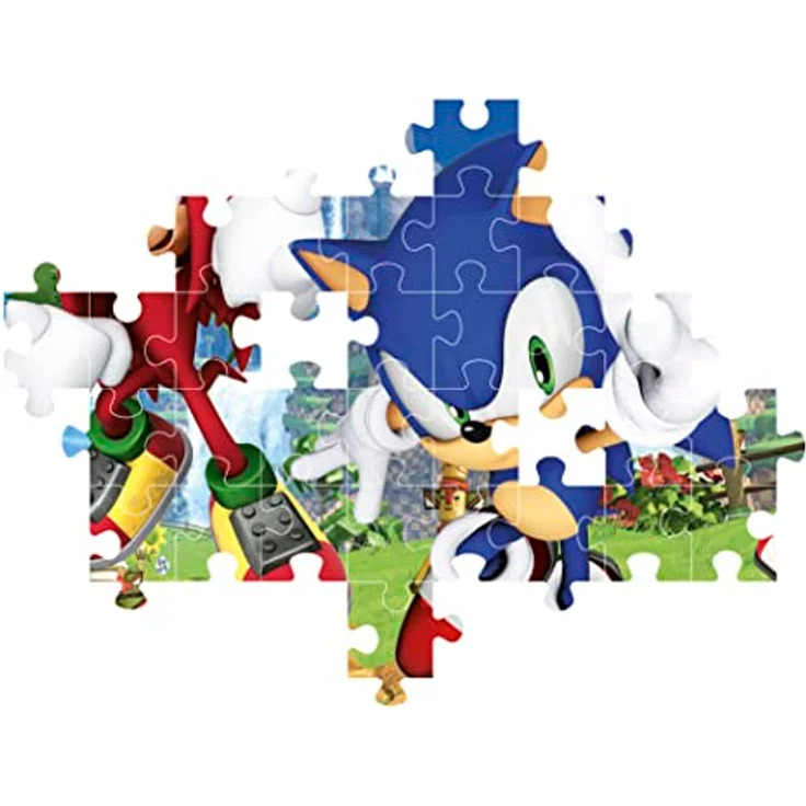 Clementoni Supercolor Puzzle Sonic, 104 Teile, buntes Kinderpuzzle mit Leuchtkraft und Farbintensität, ab 6 Jahren – Bild 4