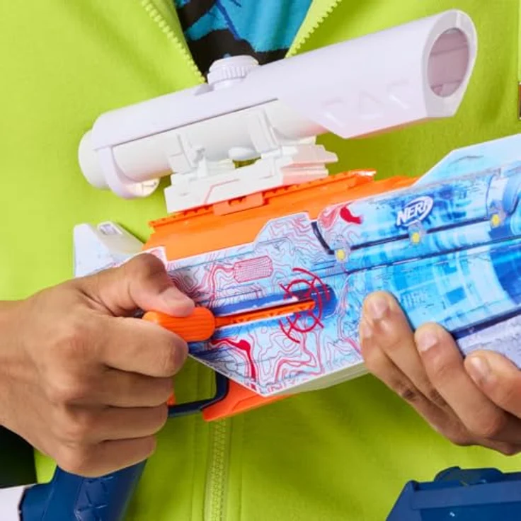 Nerf Loadout Arctic Zerostriker, anpassbarer Blaster mit 6-Dart-Innenclip und Zubehörteilen – Bild 6