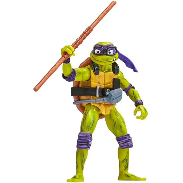 TEENAGE MUTANT NINJA Turtles Comic Con Figur Donatello, Sammelfigur mit technischen Gadgets und K-Pop-Star-Design – Bild 2