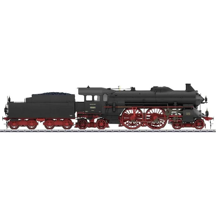 Märklin 55166, Dampflokomotive BR 15 der DRB, schwarz mit mfx-Digital-Decoder und Rauchgenerator, Spur 1