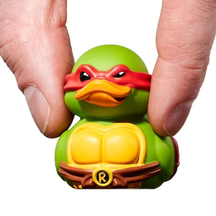 TUBBZ Mini Raphael Sammelfigur aus Vinylgummi, 5 cm groß, offiziell lizenziertes TMNT-Merchandise, rot – Bild 1