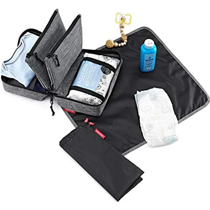 Reisenthel Babycase Wickeltasche Wickelunterlage Wickelauflage IR Twist Silver – Bild 3