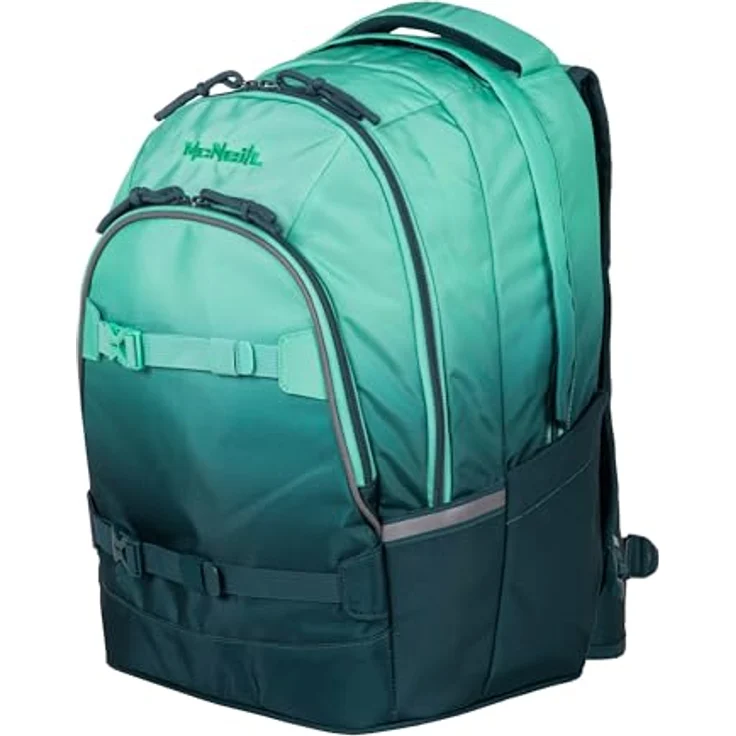 McNeill Schulrucksack Milo, Polyester mit Stift- und Steckfächern, Haken zum Aufhängen, Trinkflaschen-Taschen – Bild 7