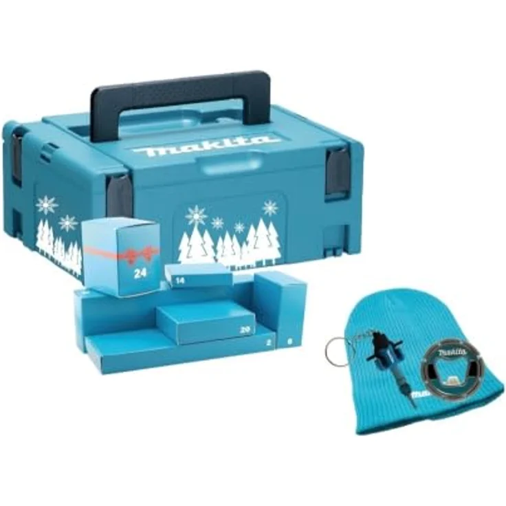 Makita P-84888 Adventskalender 2026 im MAKPAC, mit exklusiven Fanartikeln und praktischen Handwerkzeugen für Heimwerker – Bild 1