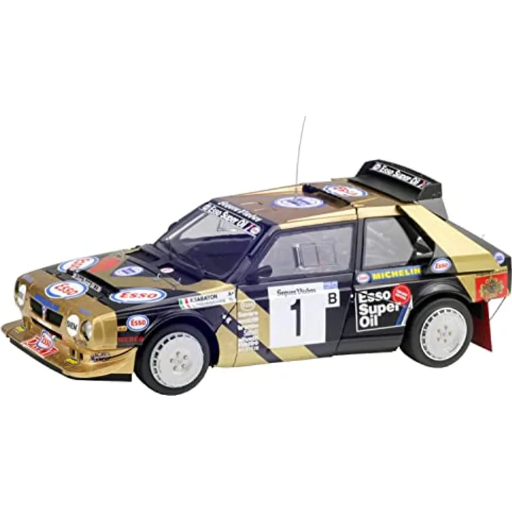 Beemax Lancia Delta S4 Catalunya Rally 1986, Modellbausatz im Maßstab 1:24 mit detaillierten Kunststoffteilen und originalgetreuen Abziehbildern