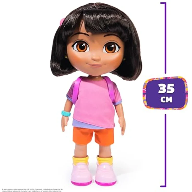 Spin Master Anziehpuppe Dora - Sing mit mir Dora, mit Sound, mehr als 25 Sätze und Geräusche, bilingual (Deutsch/Englisch) – Bild 3