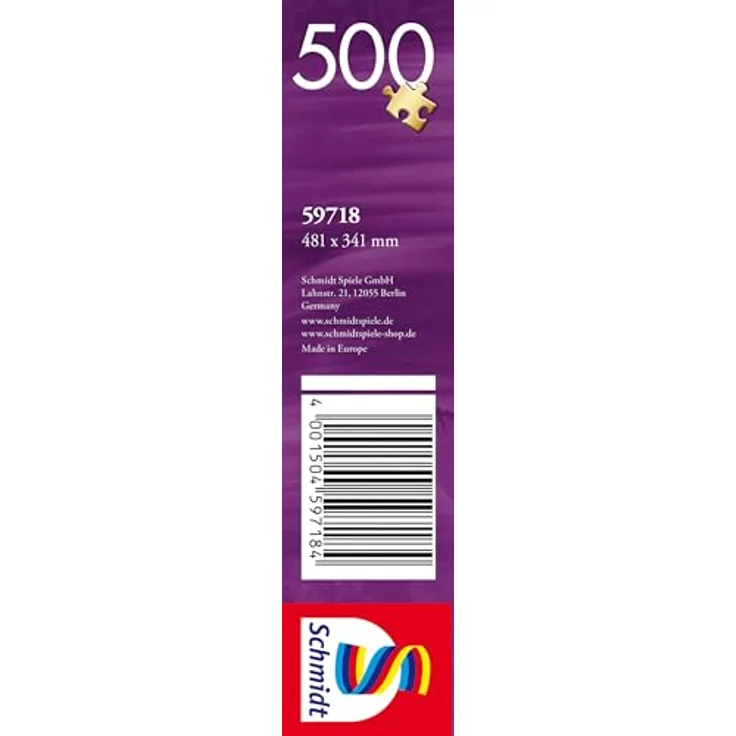 Schmidt Spiele 59718 Traumreise mit Einhorn, 500 Teile Puzzle, Leinenstruktur und mattlackierte Oberfläche – Bild 2