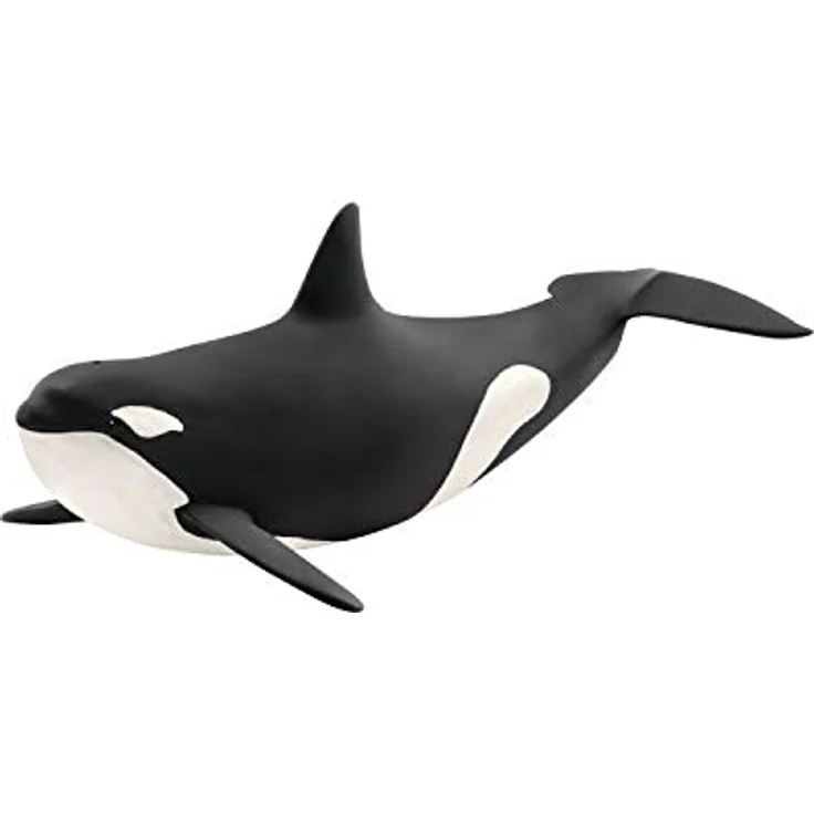 Schleich Orca 14807, Wild Life Figur, ca. 19,5 x 9,7 x 6,7 cm, schwarz-weiß – Bild 1