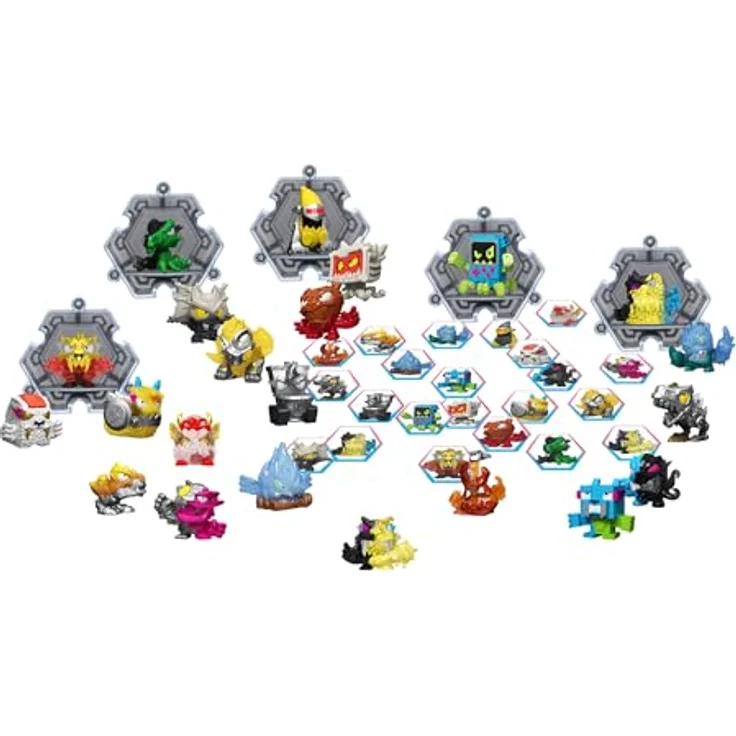 Spectron Mr.Beast Lab Swarms S3 Fusion Chaos Pack, Sammelfiguren mit 22 Hyper Fusion Swarms und 1 Limited Edition Figur, inkl. 5 Display-Ständern und Sammelguide – Bild 4