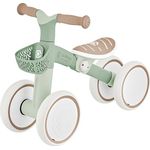 Globber Learning Bike Eco, Laufrad für Kinder 12-36 Monate, höhenverstellbarer Sattel, pannensichere EVA-Räder, abnehmbarer Korb, 100% recycelte Materialien