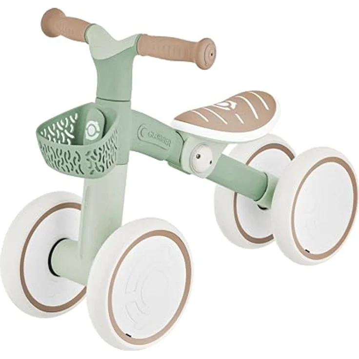 Globber Learning Bike, Laufrad für Kinder 12-36 Monate, höhenverstellbarer Sattel, pannensichere EVA-Räder, abnehmbarer Korb, 100% recycelte Materialien – Bild 1