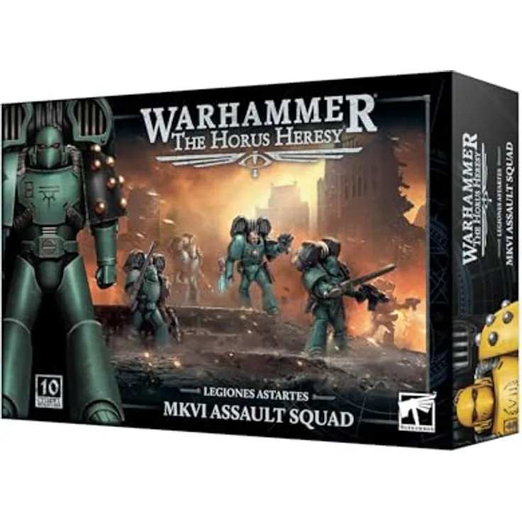 Games Workshop - Warhammer - Horus Häresie - Legiones Astartes: MK VI Assault Marines, Kunststoff-Miniaturen, unlackiert und zusammenbaubar