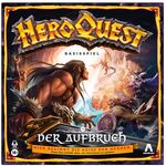 Avalon Hill HeroQuest Der Aufbruch Basisspiel Brettspiel - Deutsche Fassung, semi-kooperatives Strategiespiel mit Drachenfigur und 4 Heroen-Miniaturen