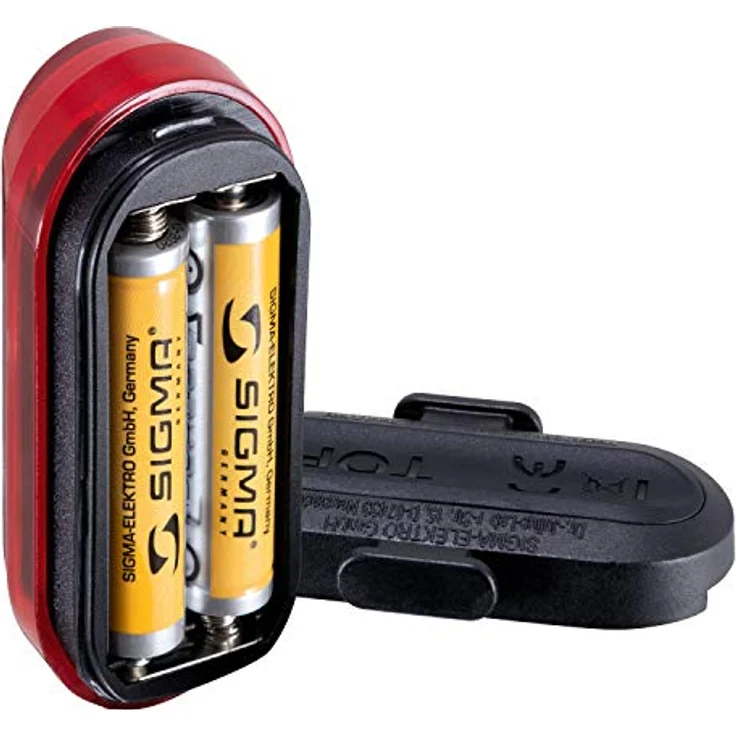 SIGMA SPORT Fahrrad Rücklicht LED Curve - Leuchtweite Bis 400m & 29h Leuchtdauer, Batteriebetrieben, IPX4 Wasserdicht, Werkzeuglose Montage, StVZO Zugelassenes Fahrradlicht hinten, Rücklicht Fahrrad – Bild 2