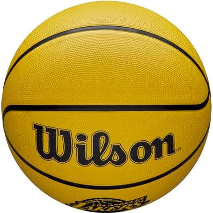 Wilson NBA Team Tribute Solid Basketball, Los Angeles Lakers, dreischichtiger Ball mit eingearbeitetem Design – Bild 5