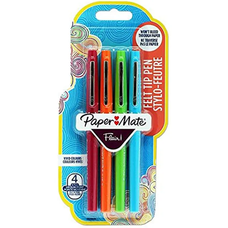 Paper Mate Flair Filzstifte 4 Stück