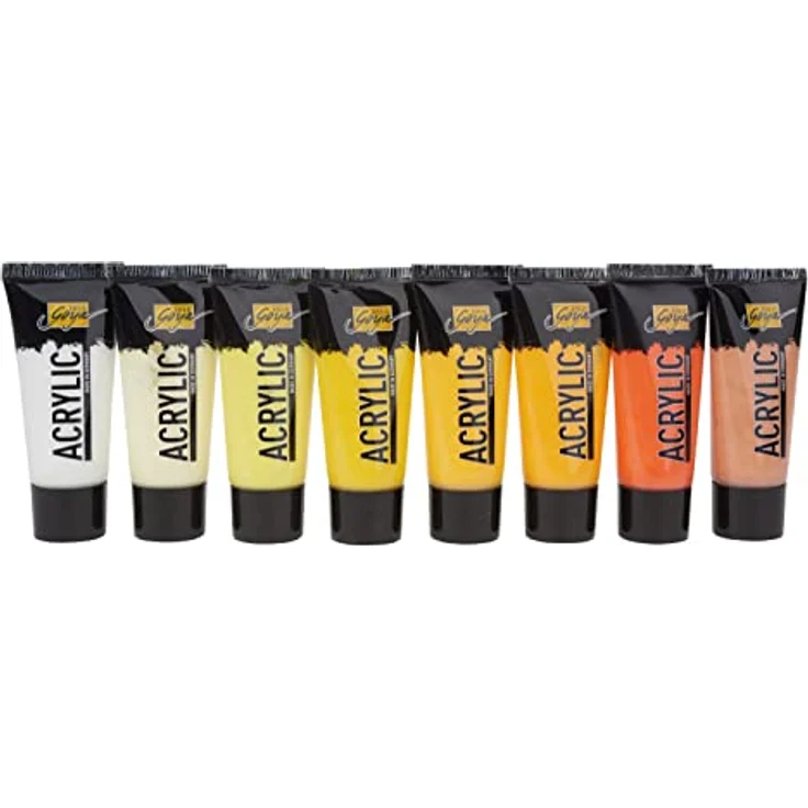 KREUL Solo Goya Acrylic Set, 32 hochpigmentierte Acrylfarben à 20 ml, wasserbasierend, schnell matt trocknend, gut deckend, wasserfest – Bild 4