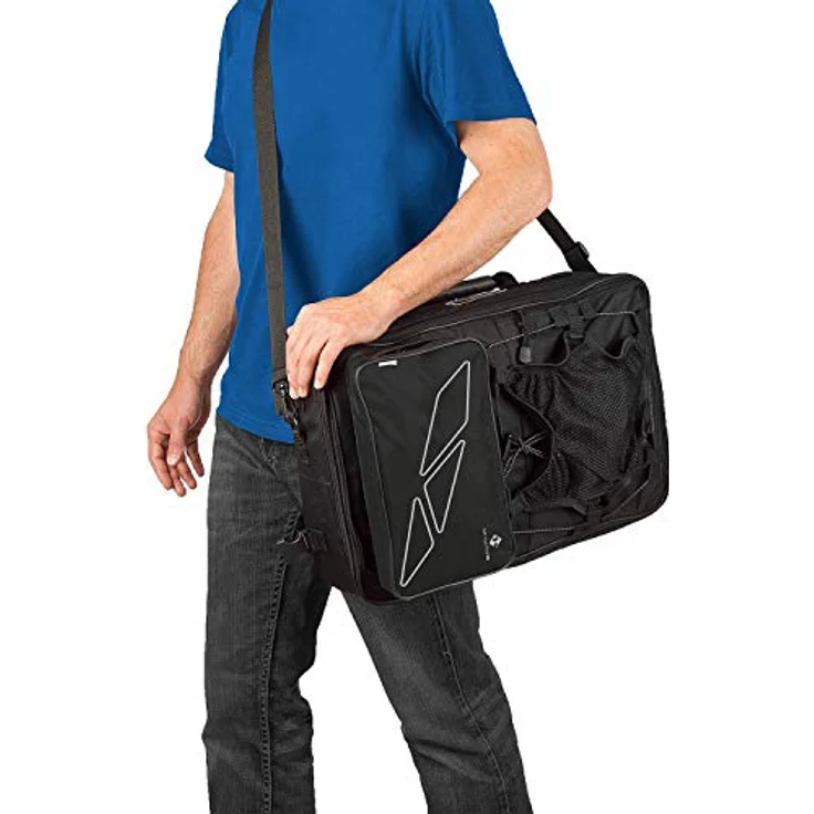 M-Wave Gepäcktasche 3-fach Traveller, schwarz/ grau, 62 l – Bild 5