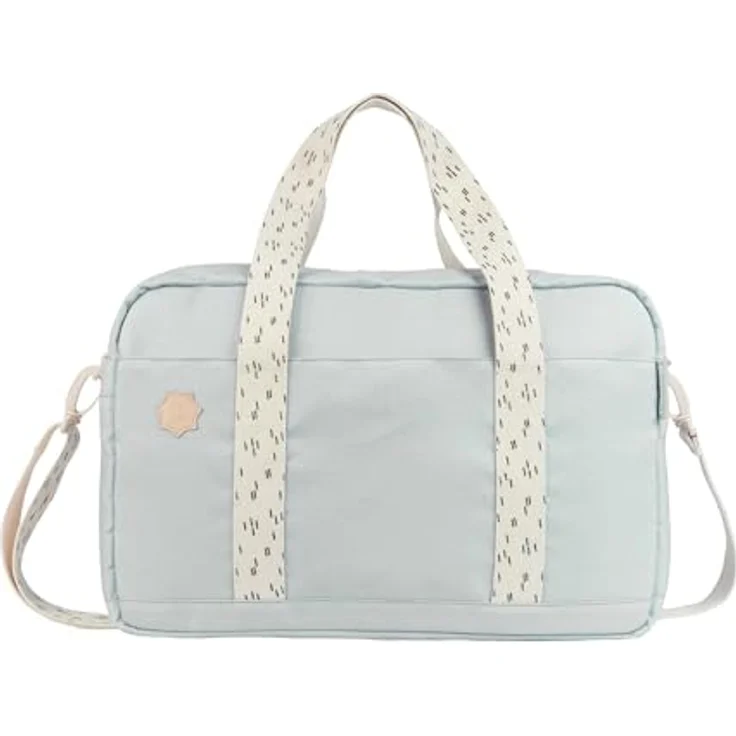 Badabulle Wickeltasche Bowling Grau - Kinderwagentasche mit 20L Kapazität und Wickelauflage – Bild 1
