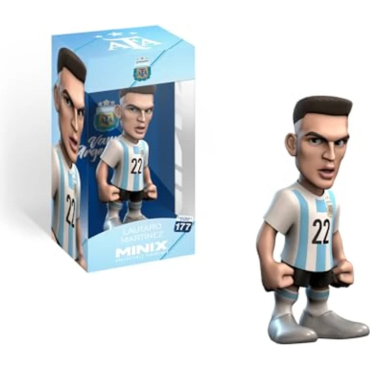 MINIX Fußball Stars #177, Lautaro Martinez Sammelfigur 12 cm, offiziell lizenziert von AFA Argentinien, PVC materialen – Bild 1