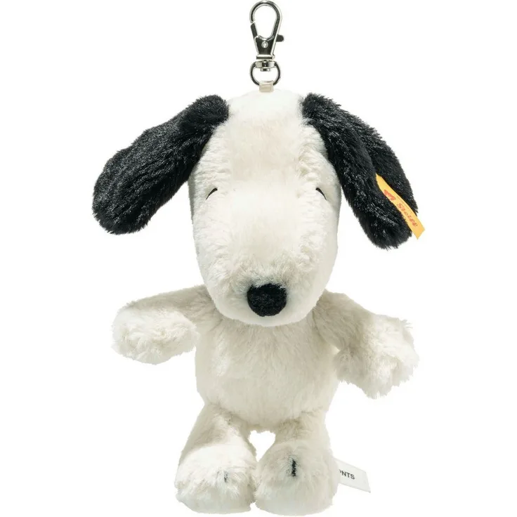 Steiff Kuscheltier Friends Anhänger Snoopy, 15 cm großer Plüschbeagle mit gestickten Augen und Mund