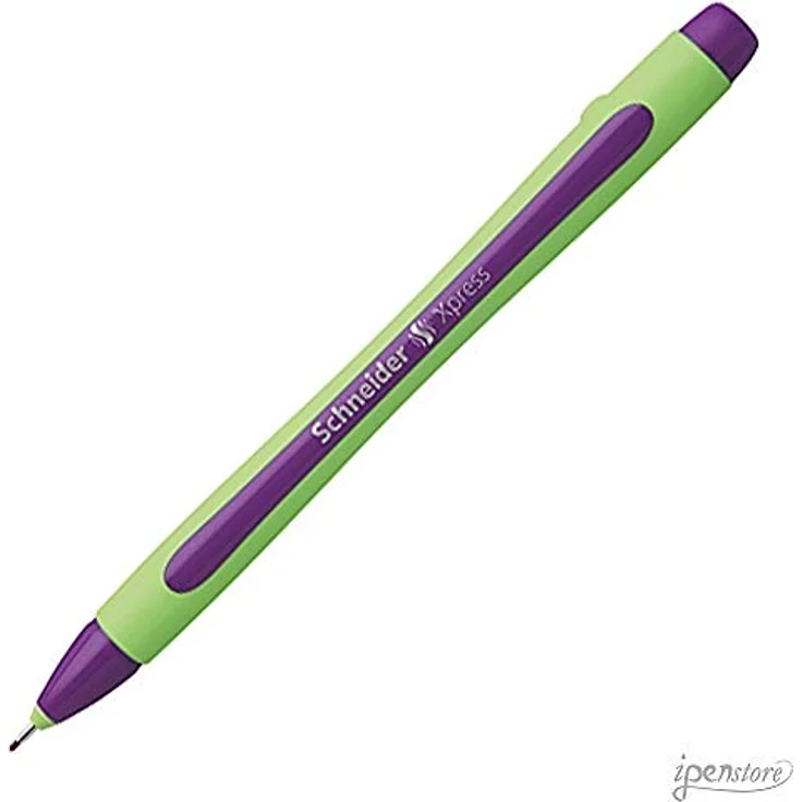 Schneider Xpress, Fineliner mit 0,8 mm Strichbreite, violett, dokumentenechte Tinte, wasserfest, mit stabiler Metallspitze und gummiertem Schaft – Bild 3