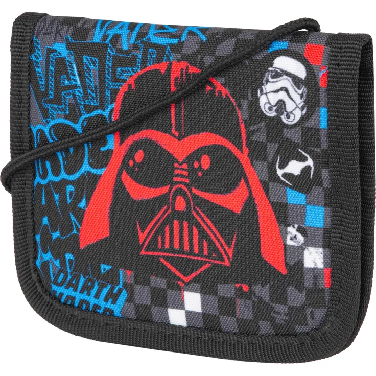 McNeill Brustbeutel Star Wars, Darth Vader - Kinder-Brustbeutel für sicheren Transport von Kleingeld, Schülerausweis oder Fahrkarten