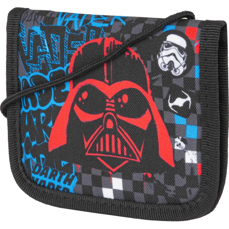 McNeill Brustbeutel Star Wars, Darth Vader - Kinder-Brustbeutel für sicheren Transport von Kleingeld, Schülerausweis oder Fahrkarten – Bild 1