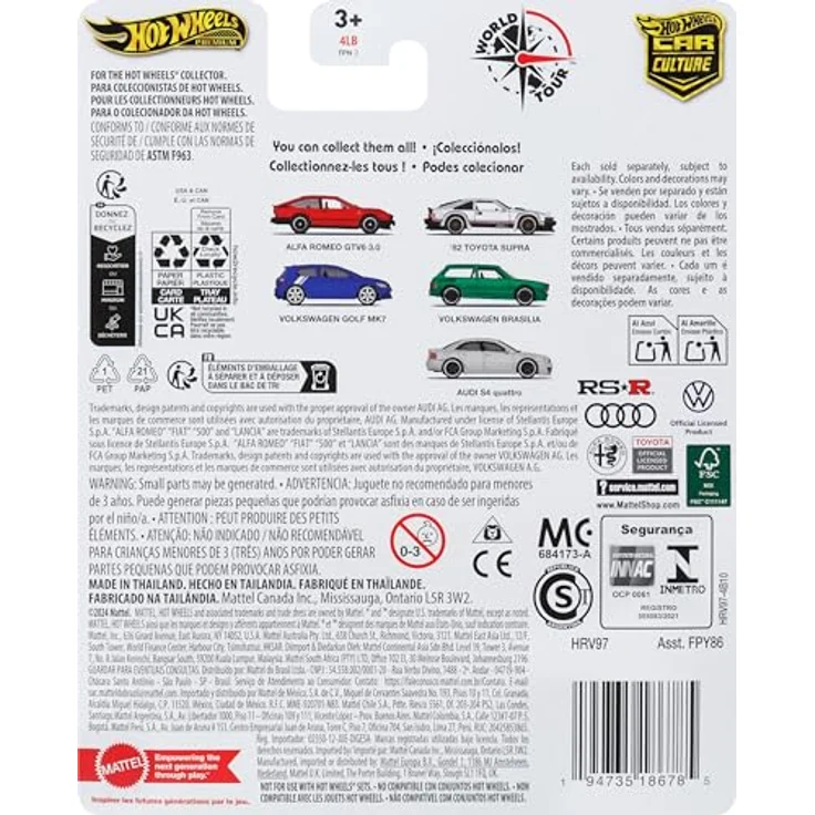 Hot Wheels '82 Toyota Supra HRV97, 1:64 Die-Cast Spielzeug-Rennwagen aus der Car Culture Circuit Legends Kollektion – Bild 2