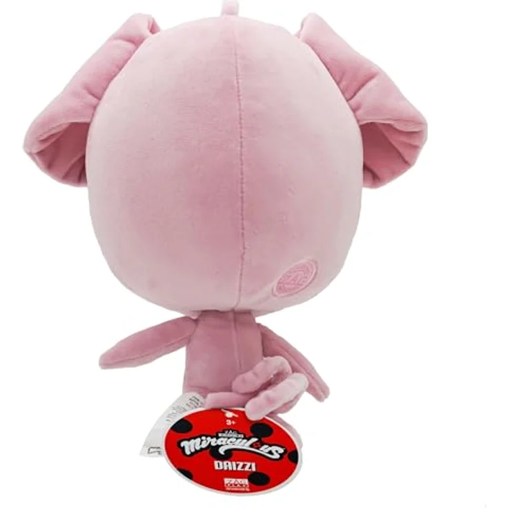 Miraculous Ladybug Kwami Mon Ami Daizzi, 24 cm, weiches Plüschtier mit Harzaugen, detaillierten Nähten und Glitzer (Wyncor) – Bild 2