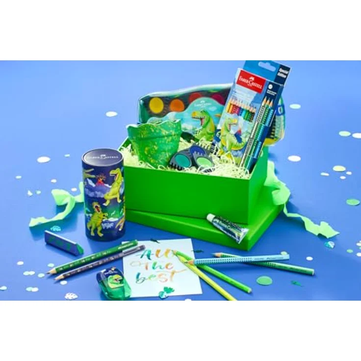 Eberhard Faber Buntstift Filzstifte Set - Special Edition Dino, 10 leuchtende Farben + 3 Metallic-Stifte – Bild 5