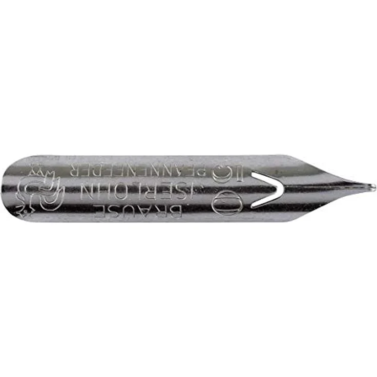 Brause Pfannenfedern, hochwertige Schreibfedern für Füller, 0,45 mm Spitze, 100 Stück Schachtel, gehärteter Stahl, ideal für Kalligraphie und Zeichnen – Bild 1
