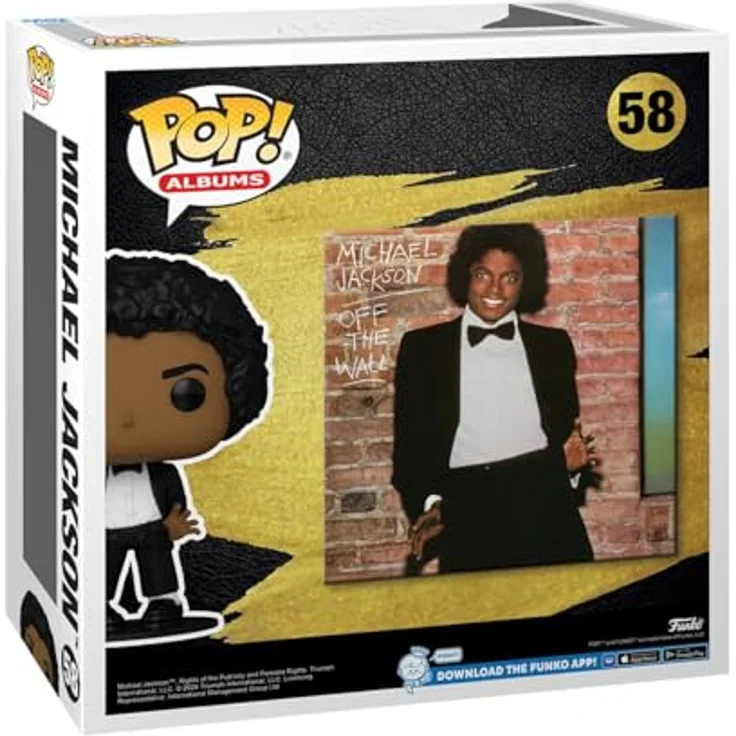 Funko POP! Albums: Michael Jackson - Off The Wall - Vinyl-Sammelfigur - Geschenkidee - Offizielle Handelswaren - Spielzeug Für Kinder Und Erwachsene - Modellfigur Für Sammler Und Display - 22 cm Breite - 23,5 cm Höhe - Premium Vinyl Material - Funko Pop Kultur Brand – Bild 3