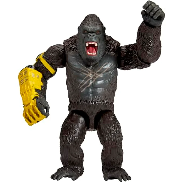 Playmates Toys Godzilla x Kong 15,2 cm Kong Figur mit detailgetreuem B.E.A.S.T. Handschuh, bewegliche Gelenke für actionreiche Spielmöglichkeiten – Bild 1