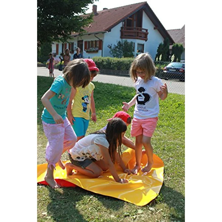 Pedalo Teamspiel-Box Zwei, Wurfspiele mit 8 Wegelementen und variablen Schwierigkeitsgraden, rot/gelb – Bild 7