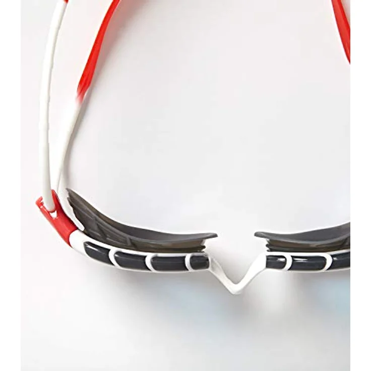 Zoggs Predator Schwimmbrille, Weiß/Rot/Tönung, Regular – Bild 3