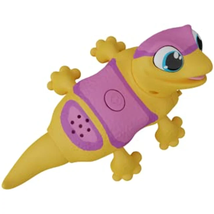 Animagic Let's Go Gecko (Gelb), Interaktives Kuscheltier mit über 50 Sound-Effekten und motorisierten Bewegungen, Spielzeug ab 5 Jahren – Bild 3