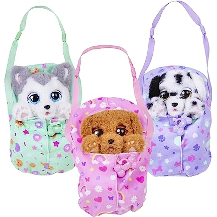 BABY PAWS Husky - Schlafender Hundewelpe und Interaktives Plüschtier Mit Soundfunktion beim Öffnen und Schließen der Augen, inklusive einer Tragedecke!-Geschenk Spielzeug für Kinder ab 18 Monaten – Bild 5