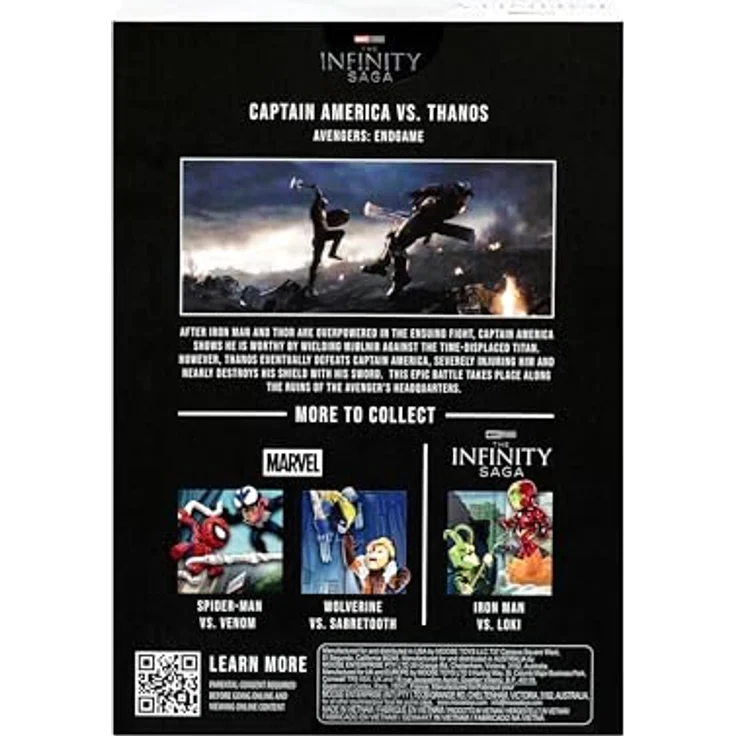 FANDROP MV03, Marvel Studios Avengers Endgame Diorama Captain America VS. Thanos, mit einzigartigen Artefakten und detailliertem Szenenmarker, Sammelfigur – Bild 5