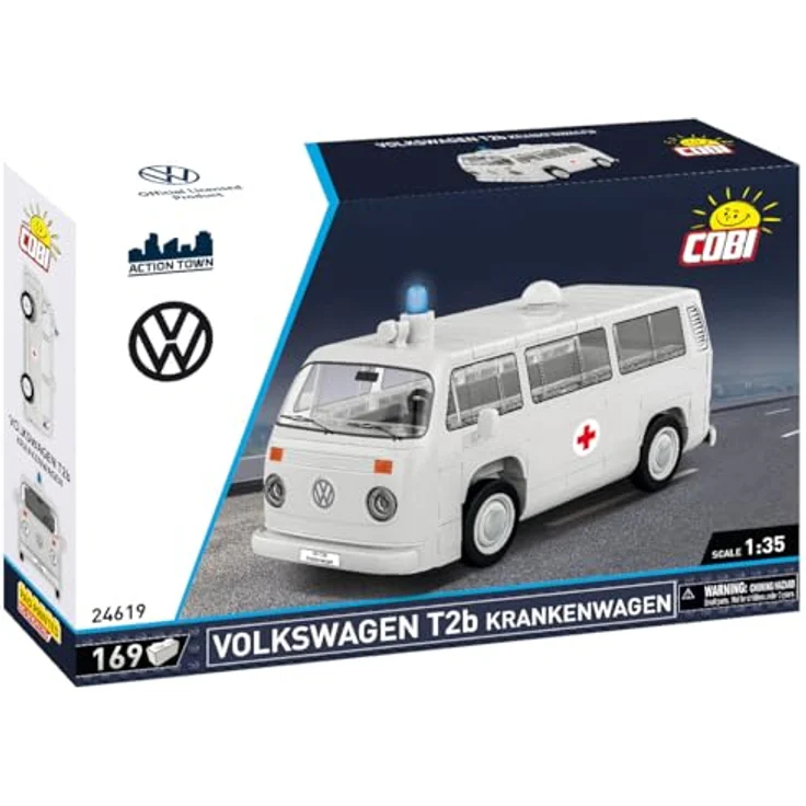 COBI Volkswagen T2b Krankenwagen, Bausteine-Set aus der EU, Spielzeugauto – Bild 4