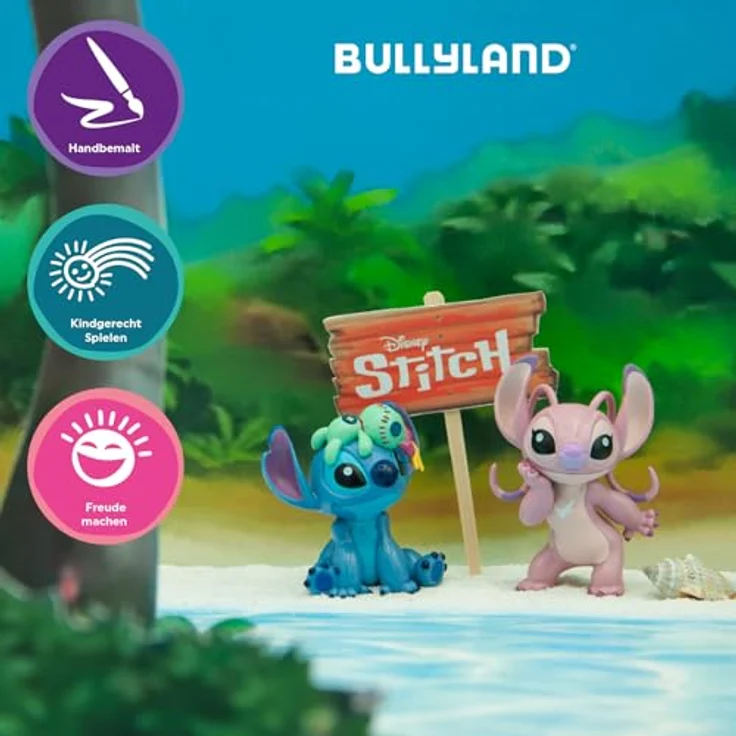 Bullyland Stitch mit Schrulle, detailgetreue 5 cm Sammelfigur aus Disneys Lilo & Stitch für kreative Spielwelten, geeignet für Kinder ab 3 Jahren, perfekt als Geschenk – Bild 5