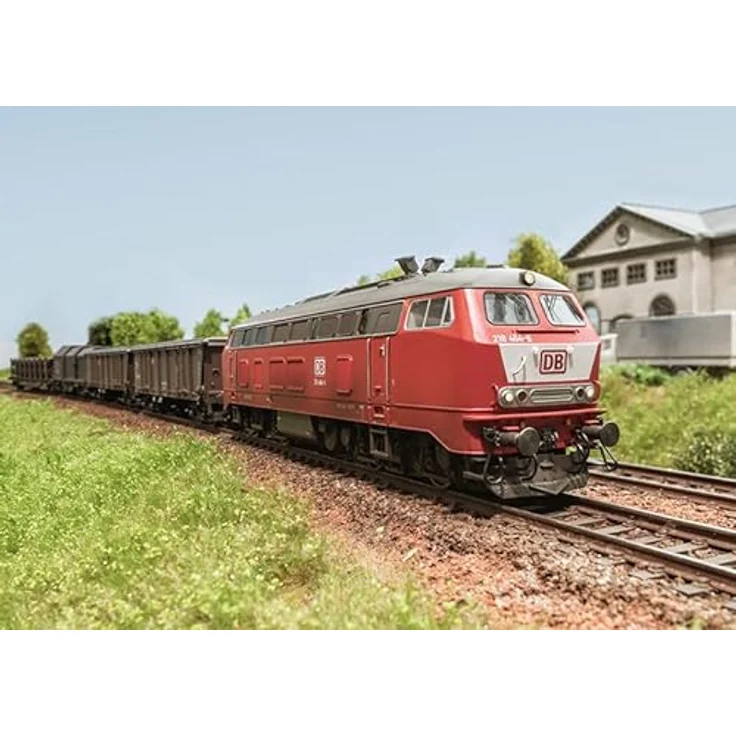 TRIX H0 22487 H0 Diesellok BR 218 der DB, orientrot, mit Digital-Decoder und Geräuschfunktionen, 18,9 cm lang – Bild 2