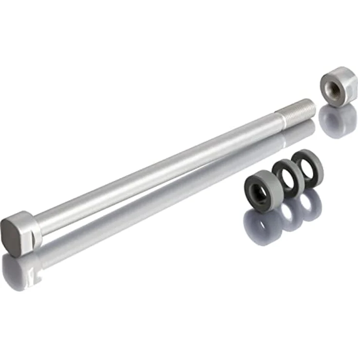 TACX Hinterradsteckachse 10x135 mm für Heimtrainer - Silber. – Bild 3
