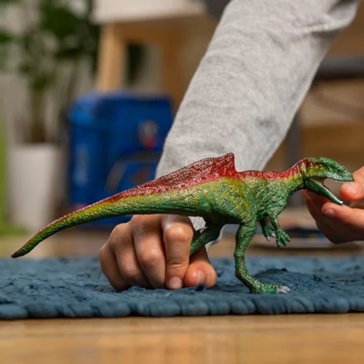 Schleich Concavenator (15041), Dinosaurier mit grasgrüner und gelber Echsenhaut, 22 x 8,7 x 6 cm – Bild 2