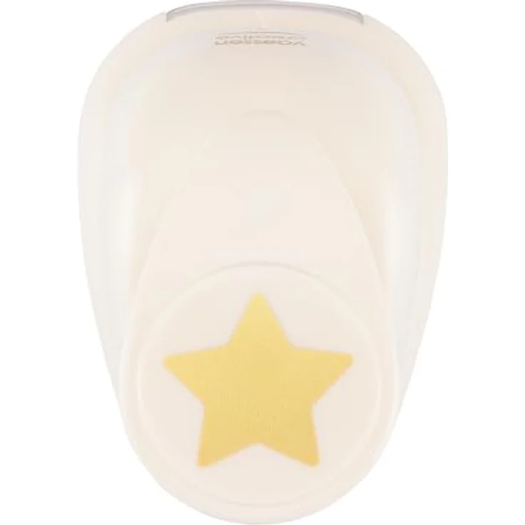 Vaessen Creative 21435-019 Motivstanzer M Stern, 2,5 cm, Metall und Plastik, lila, für Scrapbooking und Geschenketiketten – Bild 1