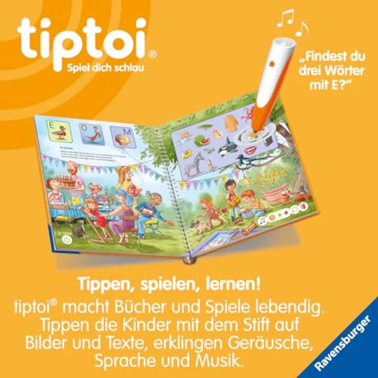 Ravensburger tiptoi® Meine Lern-Spiel-Welt - Buchstaben, Lernbuch für Kinder ab 4 Jahren, gelb – Bild 4
