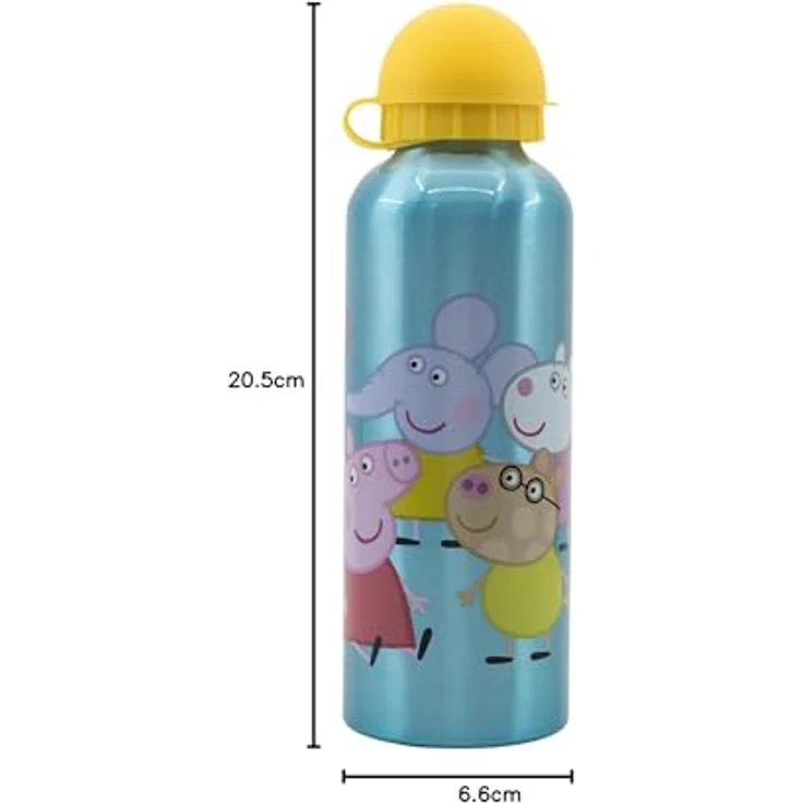 Stor 530ML Aluminiumflasche für Kinder, Peppa Pig, BPA-frei, wiederverwendbar, offiziell lizenziertes Produkt – Bild 5