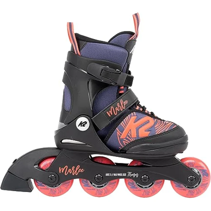 K2 Skates Marlee - Mädchen Inline Skates Purple Coral ABEC-3 70mm 80A - 30G0126 – Bild 2