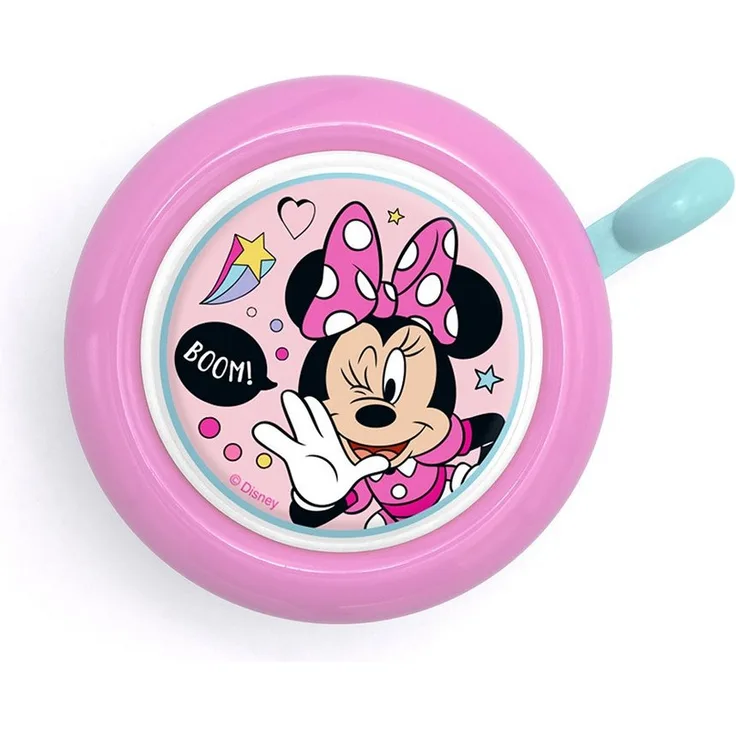 Seven Polska Fahrradklingel Disney Fahrradklingel Minnie Mouse "BOOM!", helles pink, original Disney Lizenzprodukt